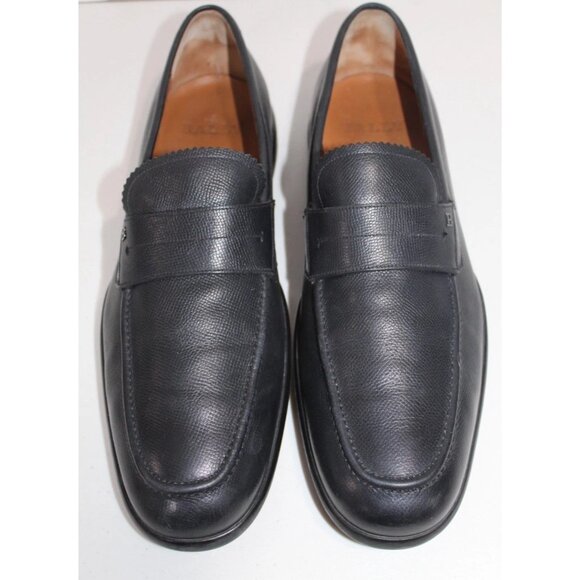Bally Micson Men's Black Pebbled Leather Oxford Shoes Driving Loafer Slip 11.5 D - Picture 14 of 14